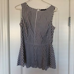 Banana Republic Stripe Peplum Tank